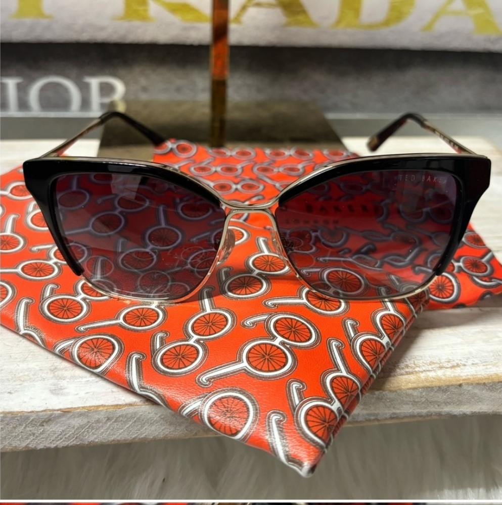 Ted Baker Black Cat Eye Sunglasses NWOT
